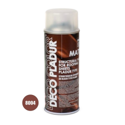 Фарба для профнастилу та металочерепиці DECO PLADUR, MAT., 400 ml RAL8004